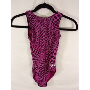 GK Elite Sportswear Pink Black Leotard Adult XS